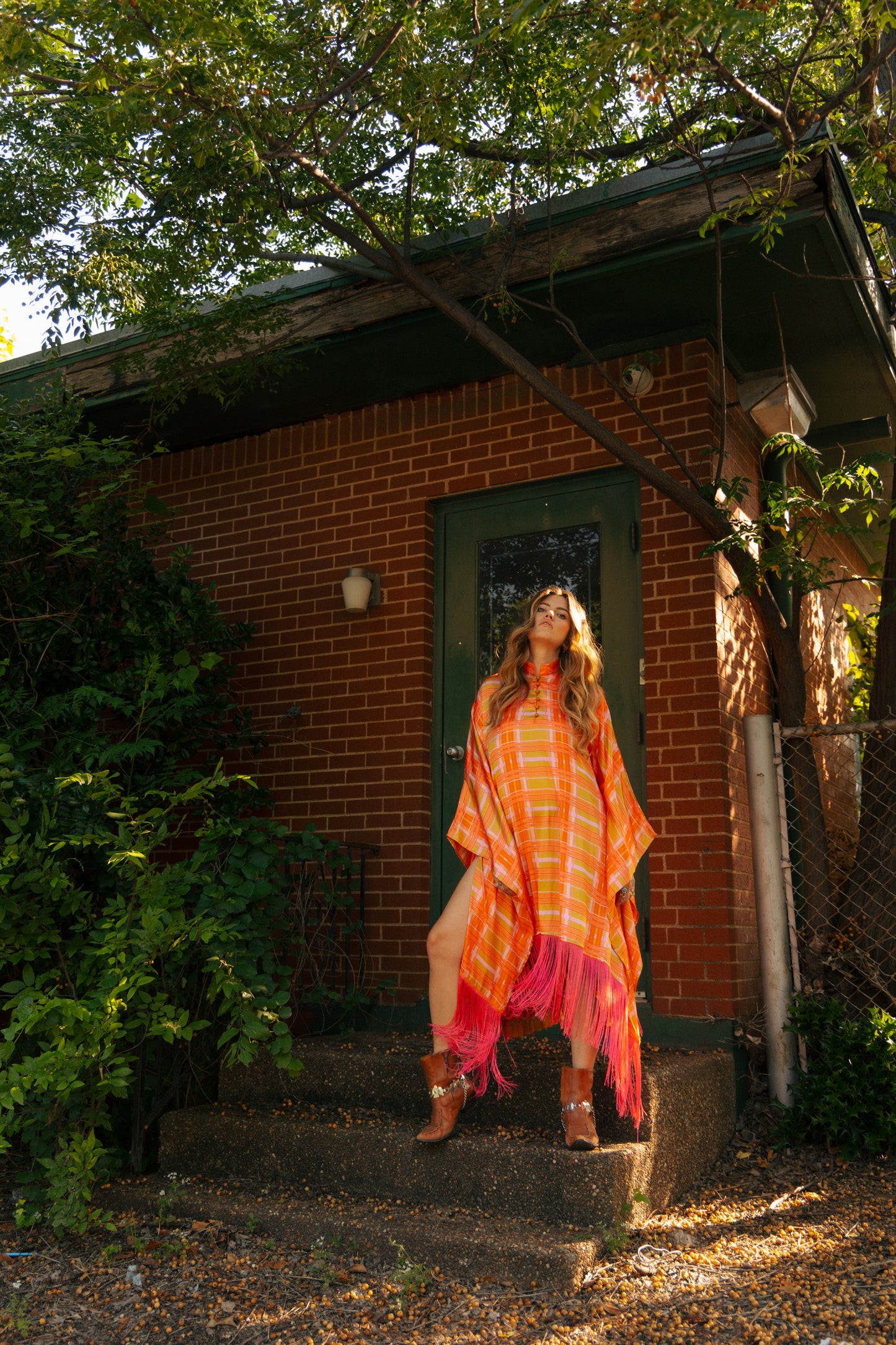 Laire fringe kaftan