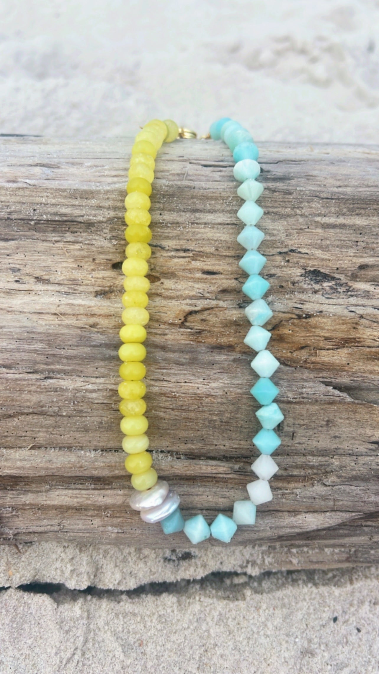 Statement sea split necklace