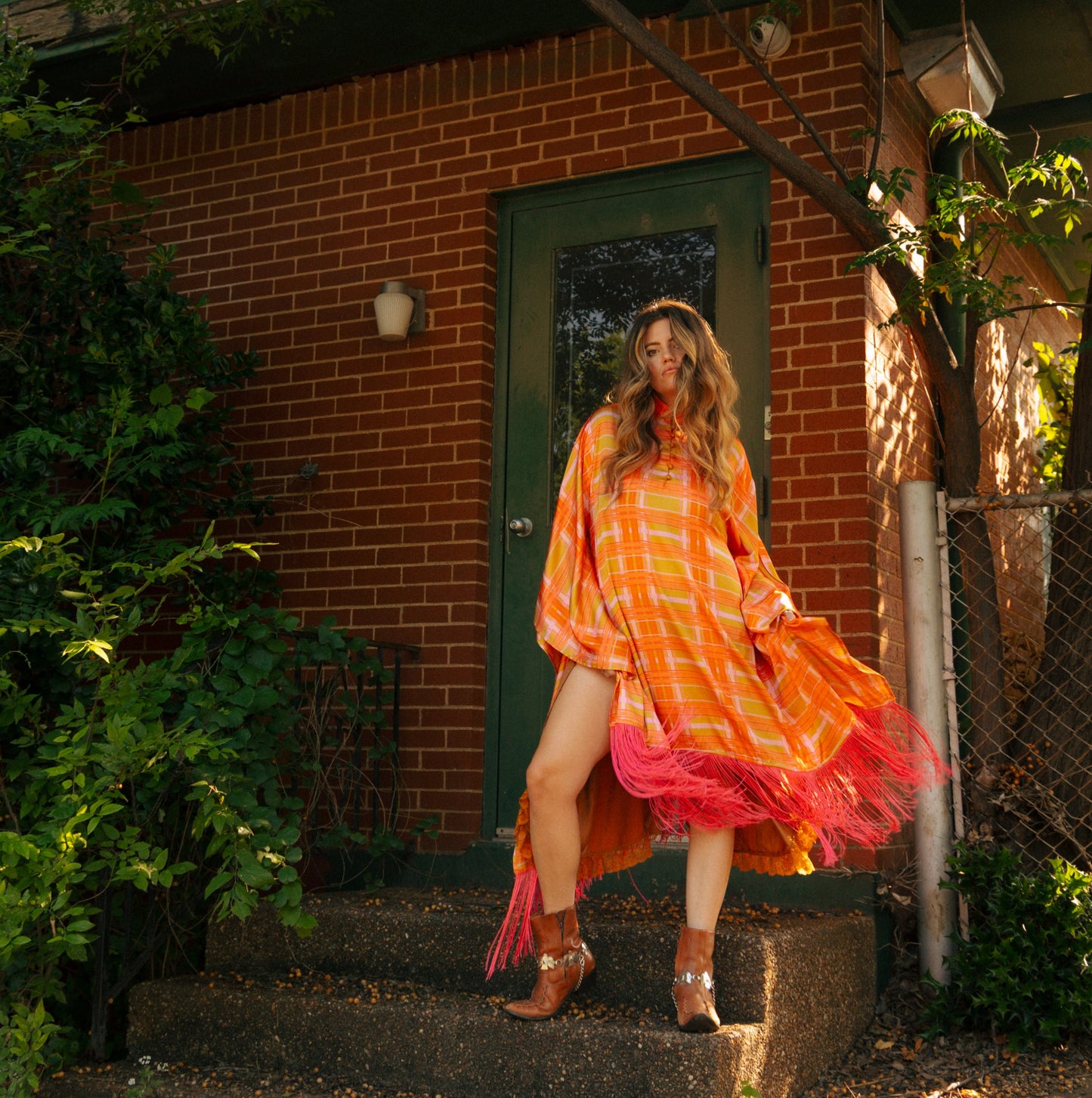 Laire fringe kaftan