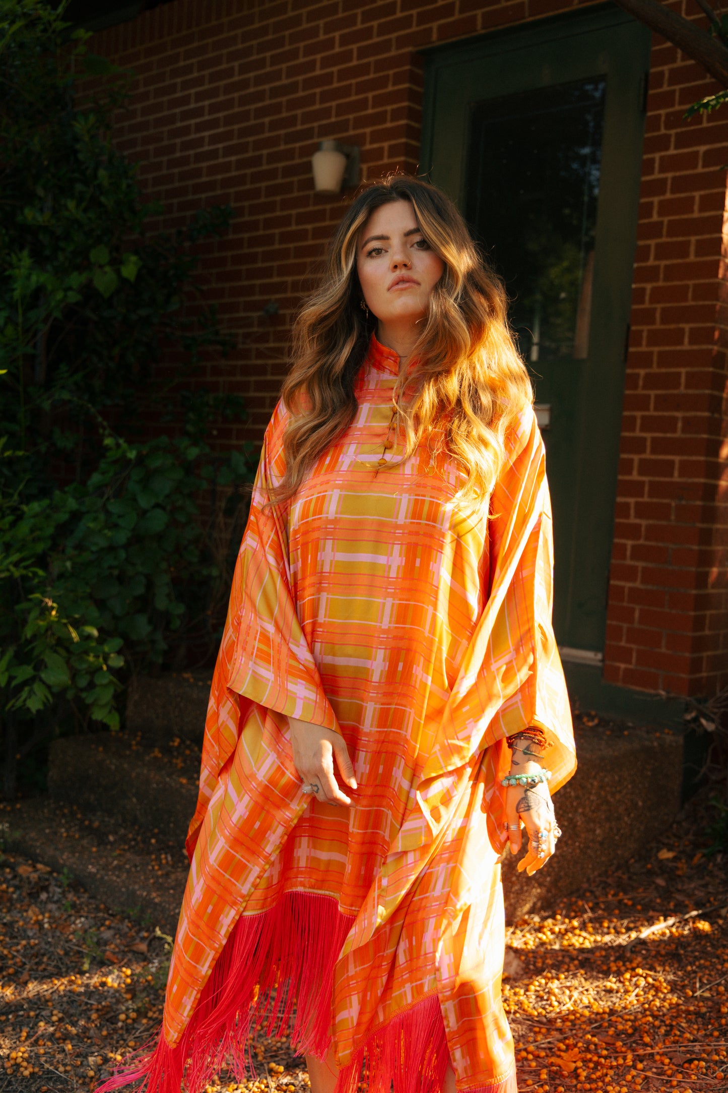 Laire fringe kaftan