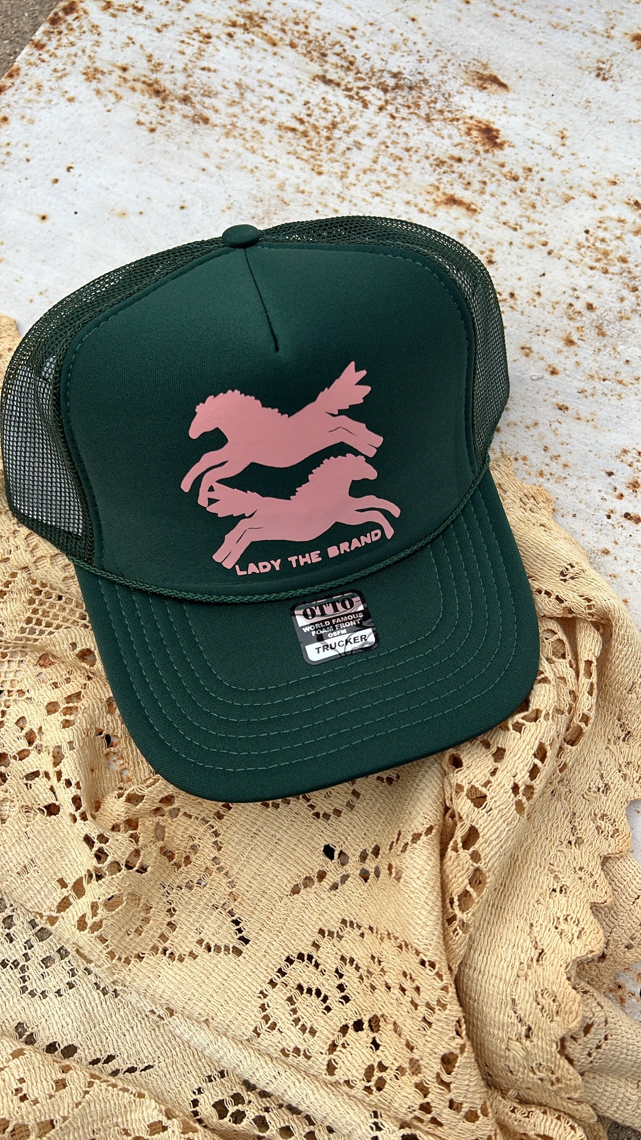 HERE FOR THE HORSES Trucker Hat