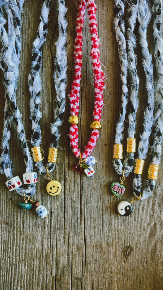Gingham Bandana Necklace