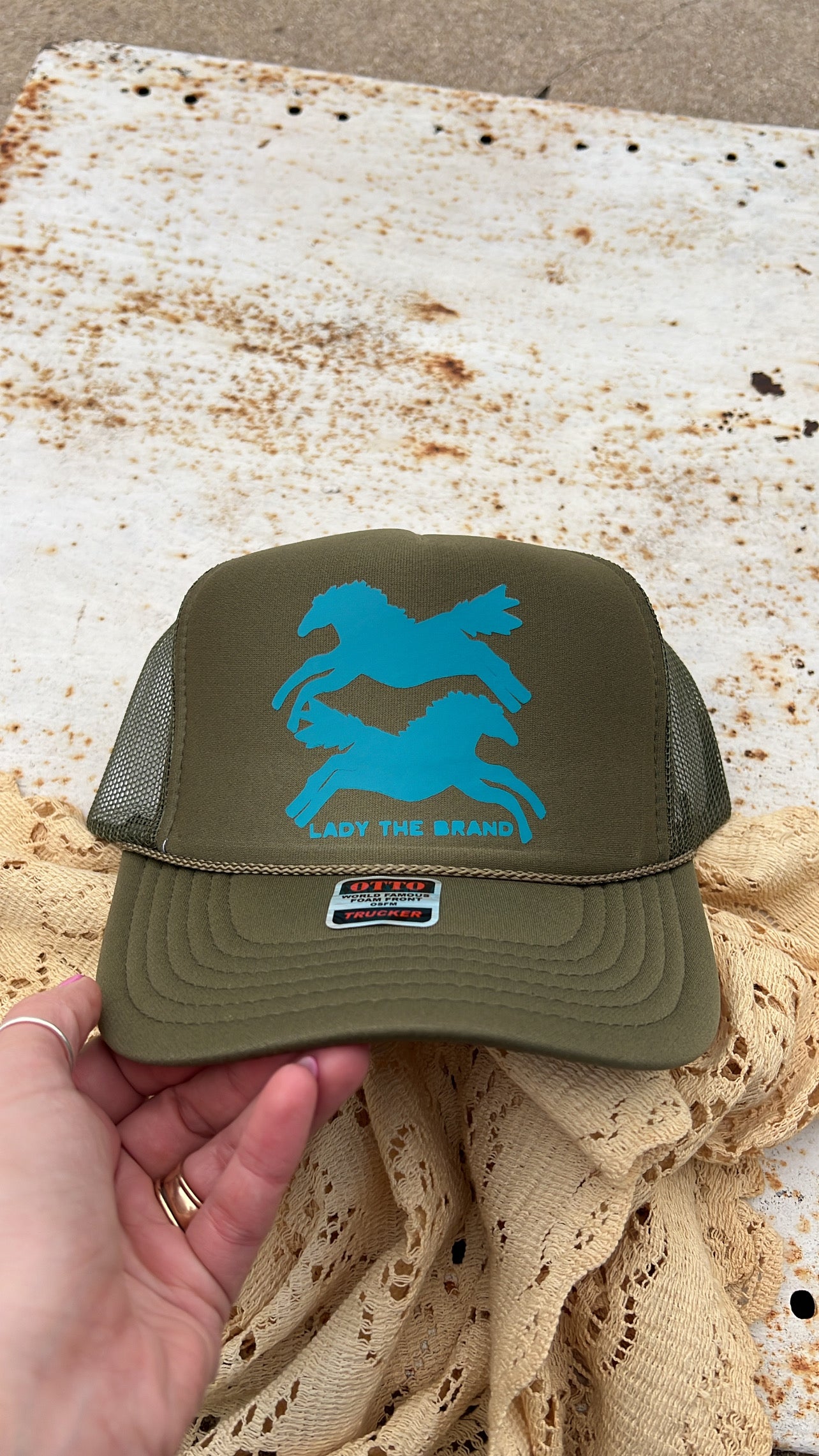 HERE FOR THE HORSES Trucker Hat