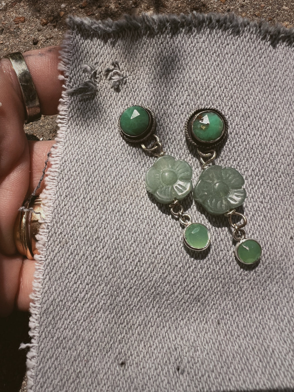 Hand made sterling earrings