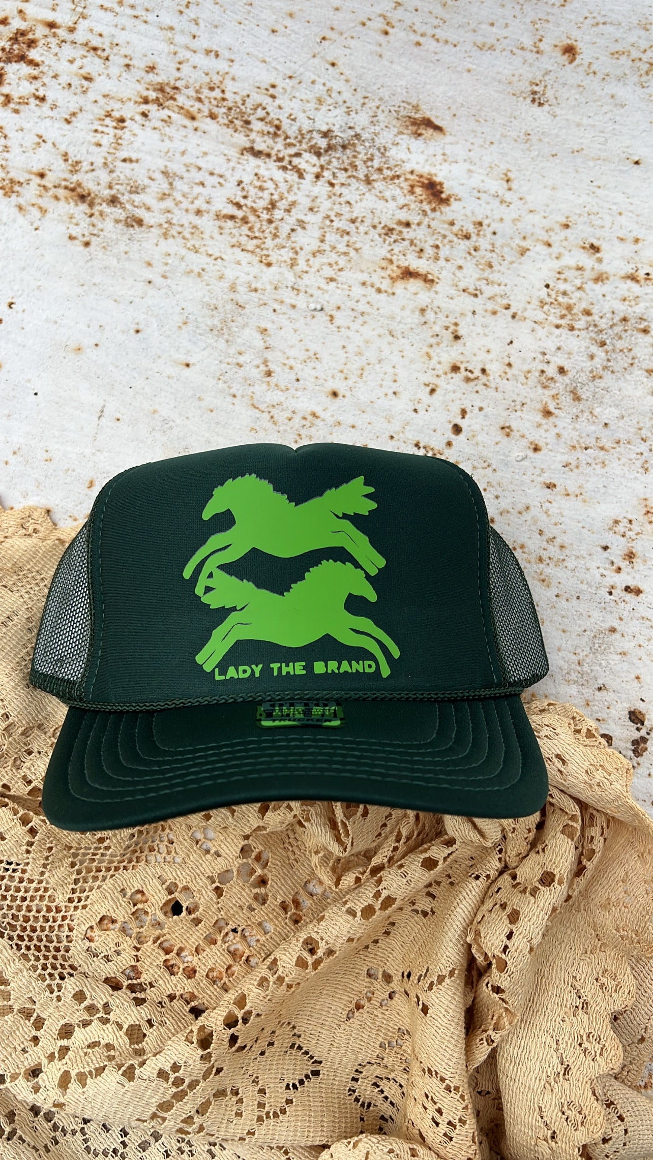 HERE FOR THE HORSES Trucker Hat