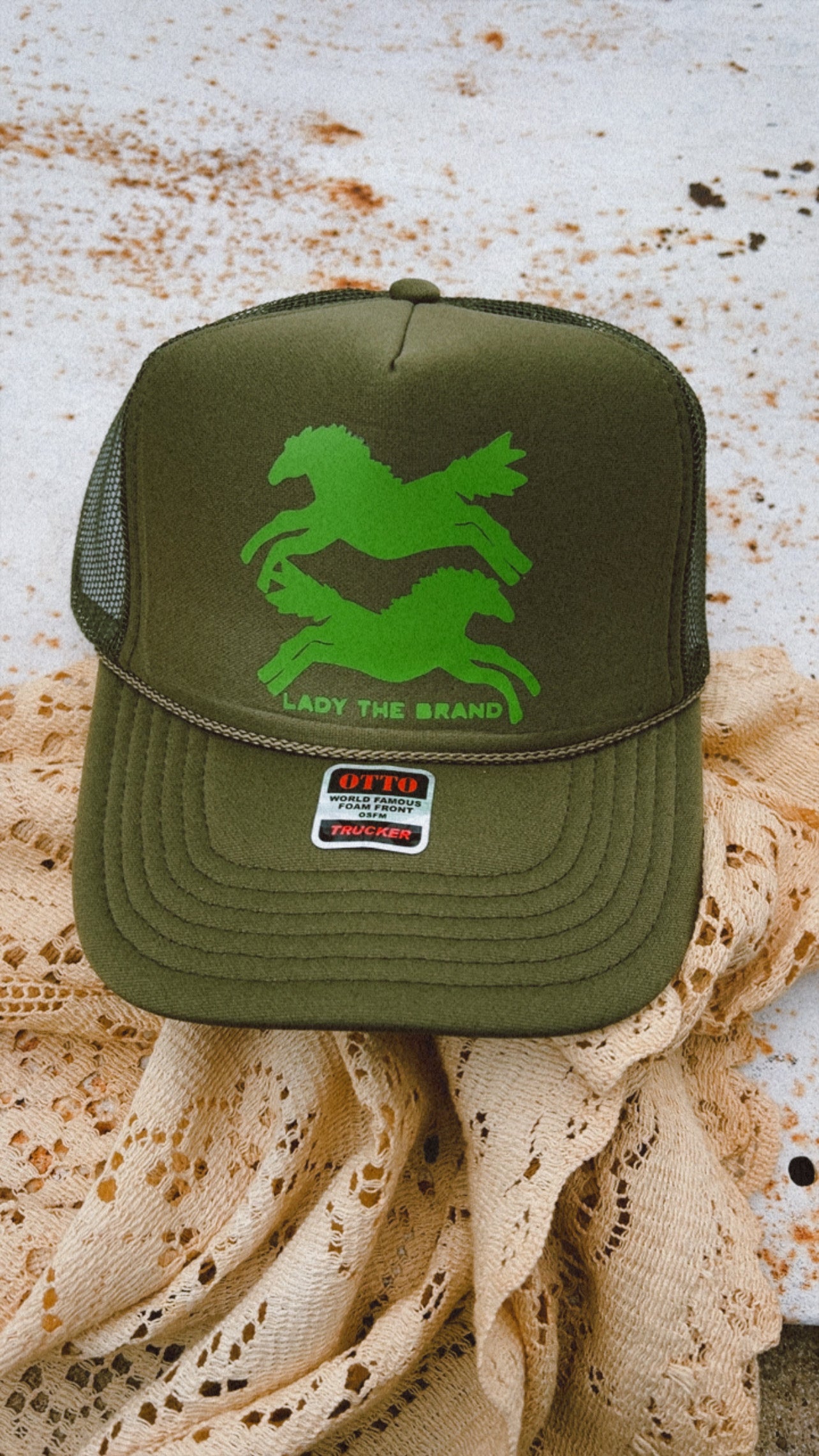 HERE FOR THE HORSES Trucker Hat