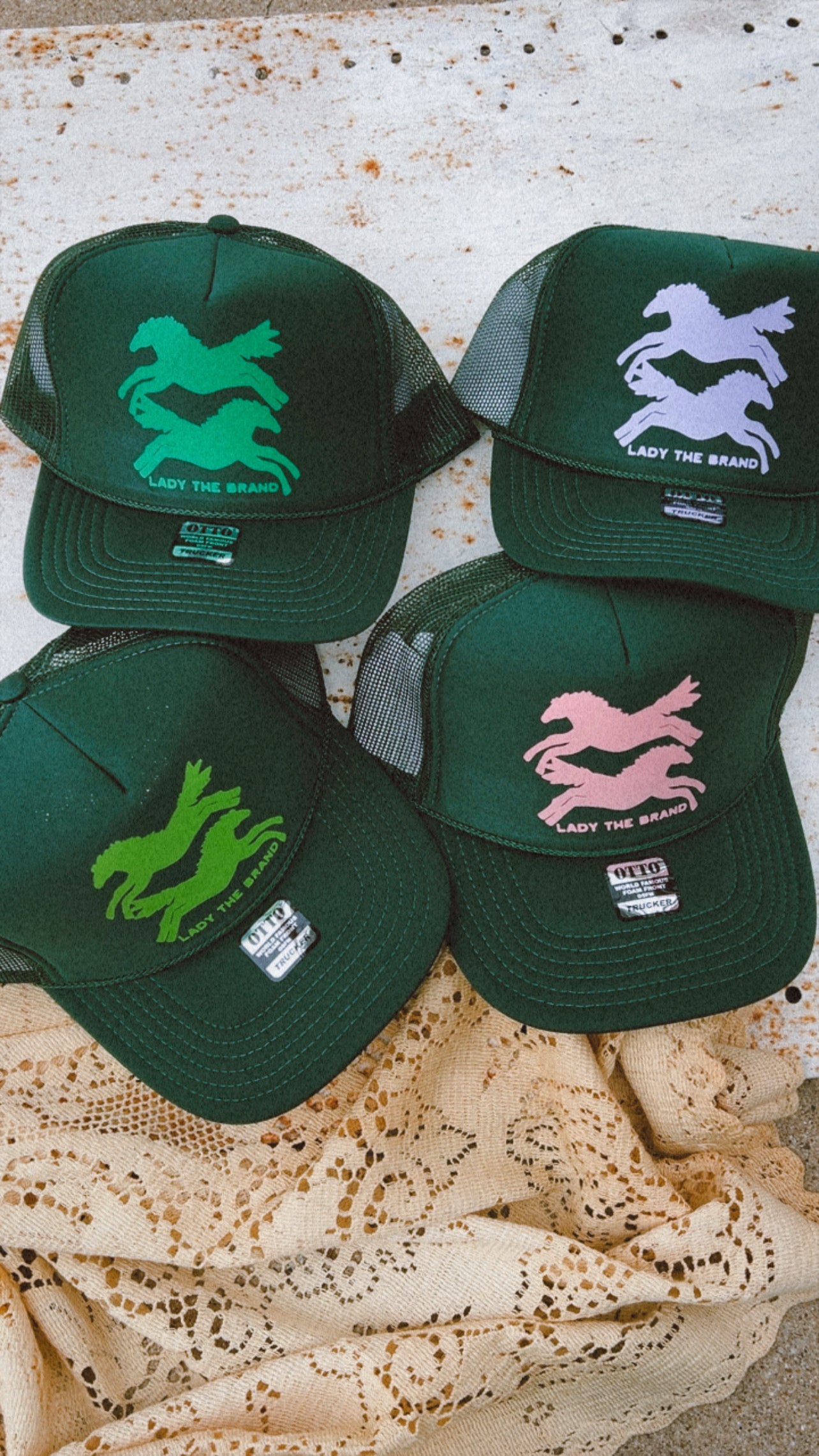 HERE FOR THE HORSES Trucker Hat