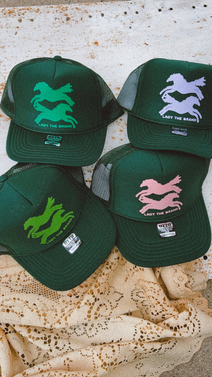 HERE FOR THE HORSES Trucker Hat