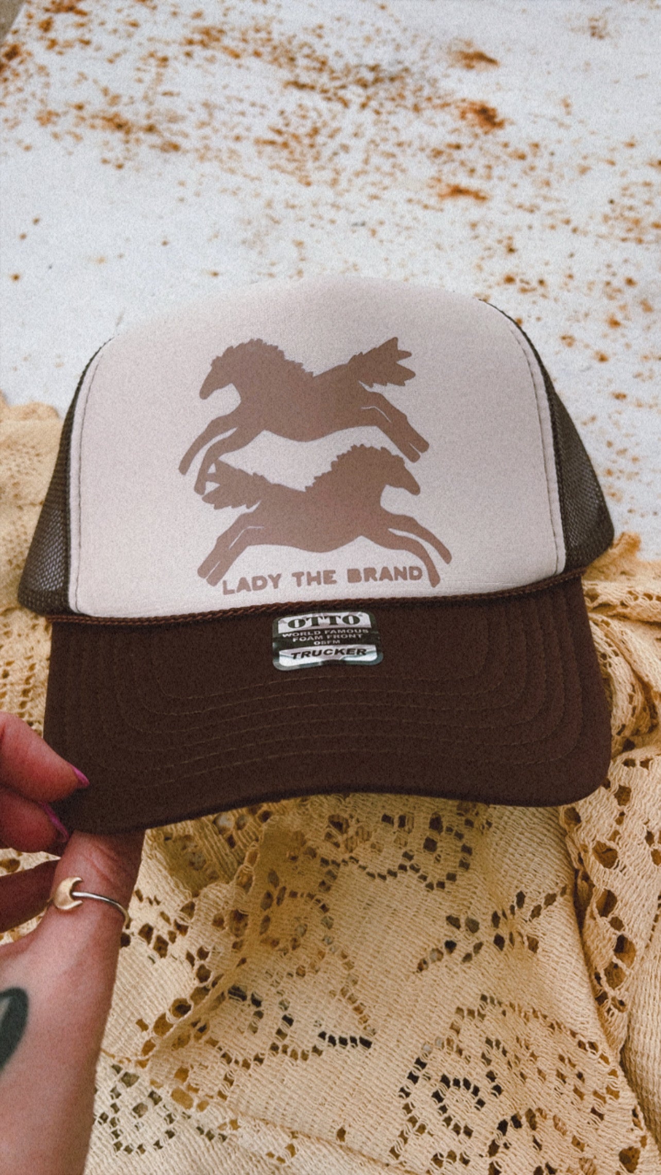 HERE FOR THE HORSES Trucker Hat