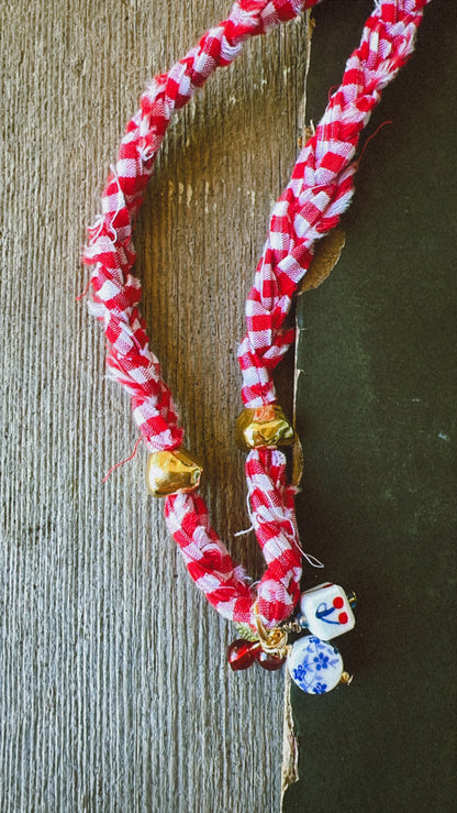 Gingham Bandana Necklace