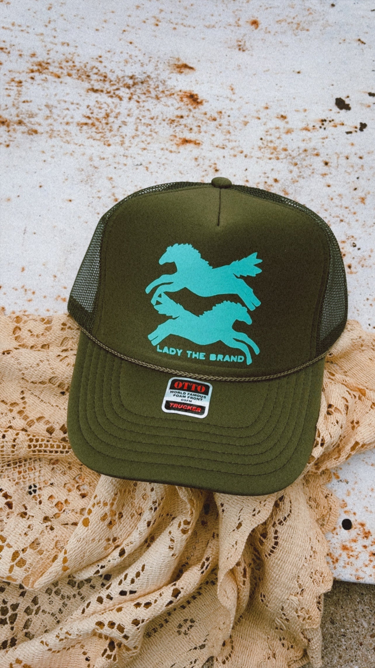 HERE FOR THE HORSES Trucker Hat