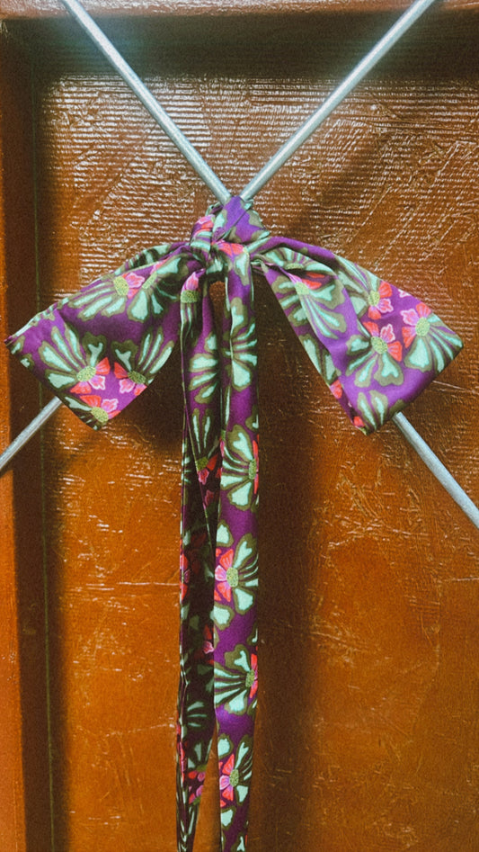 LTB 776 ELECTRIC FLORAL-SATIN TIE