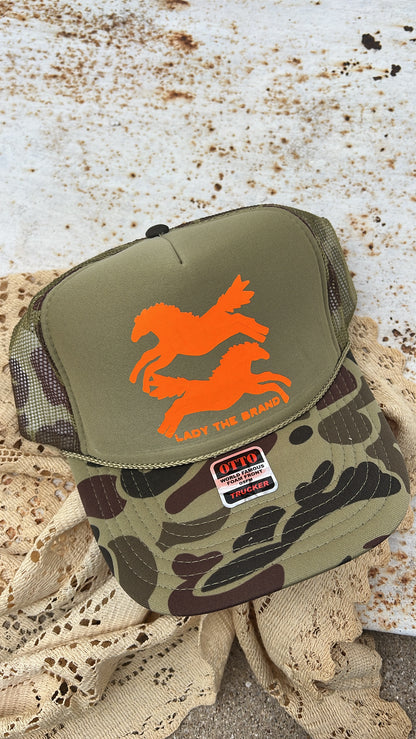 HERE FOR THE HORSES Trucker Hat