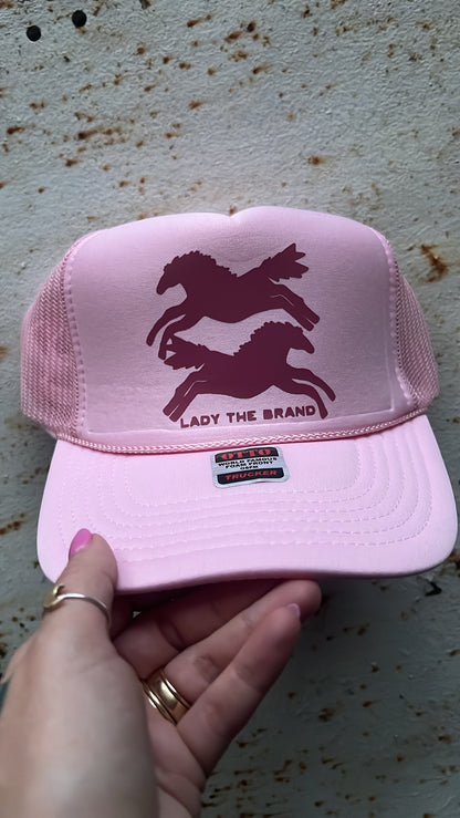 HERE FOR THE HORSES Trucker Hat