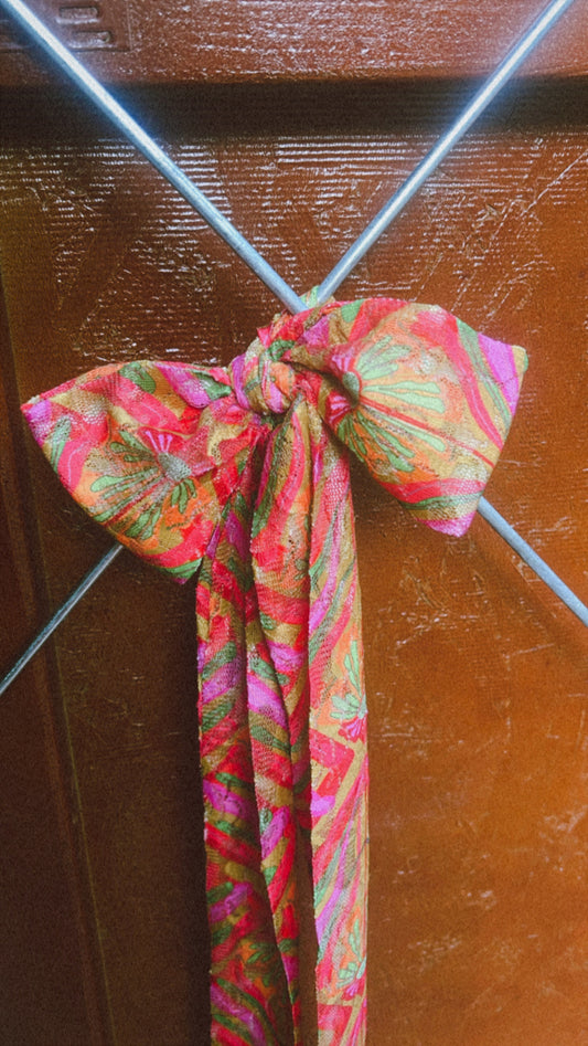 LTB 770 MULIT FLORAL LACE  TIE