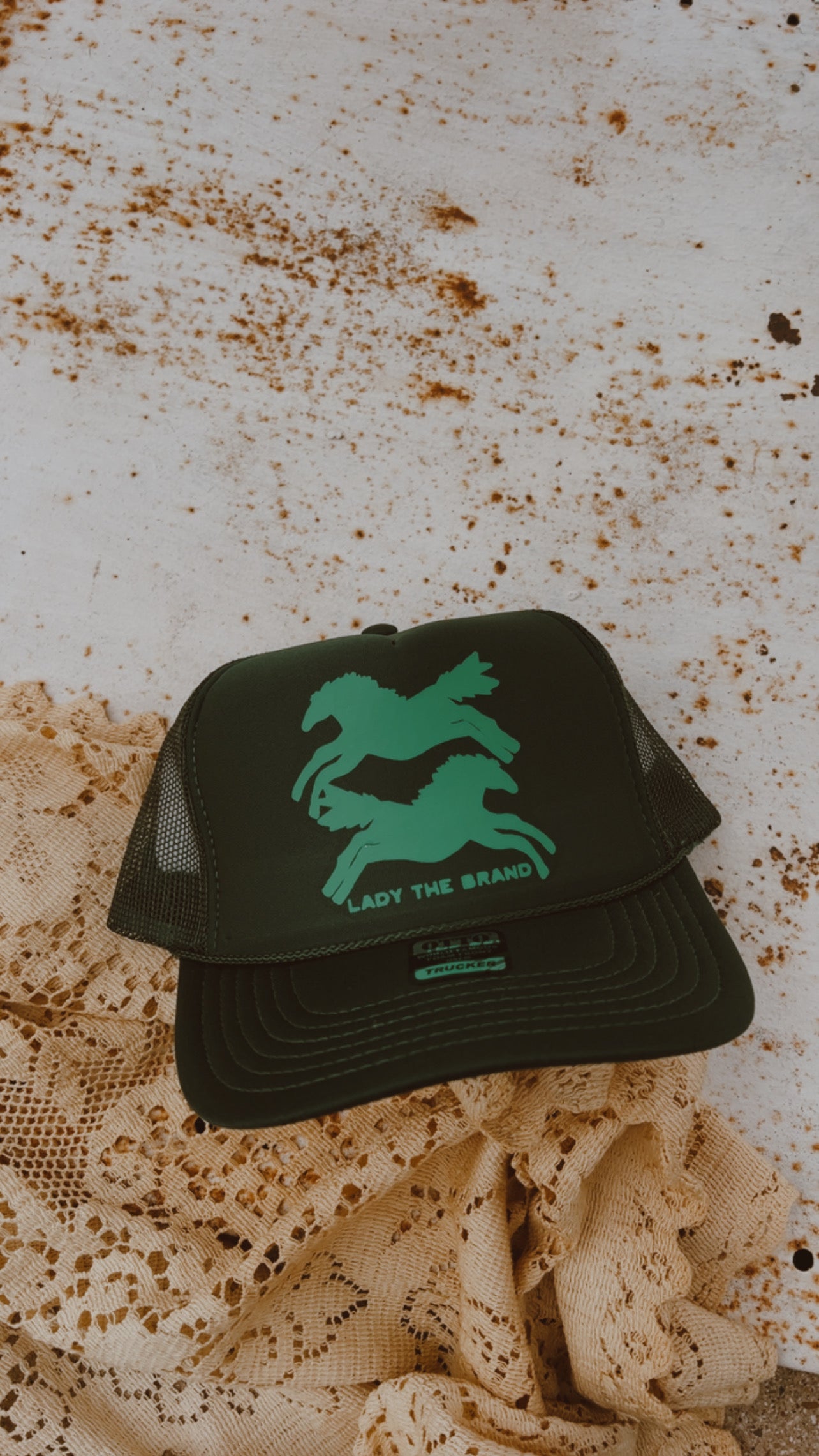 HERE FOR THE HORSES Trucker Hat
