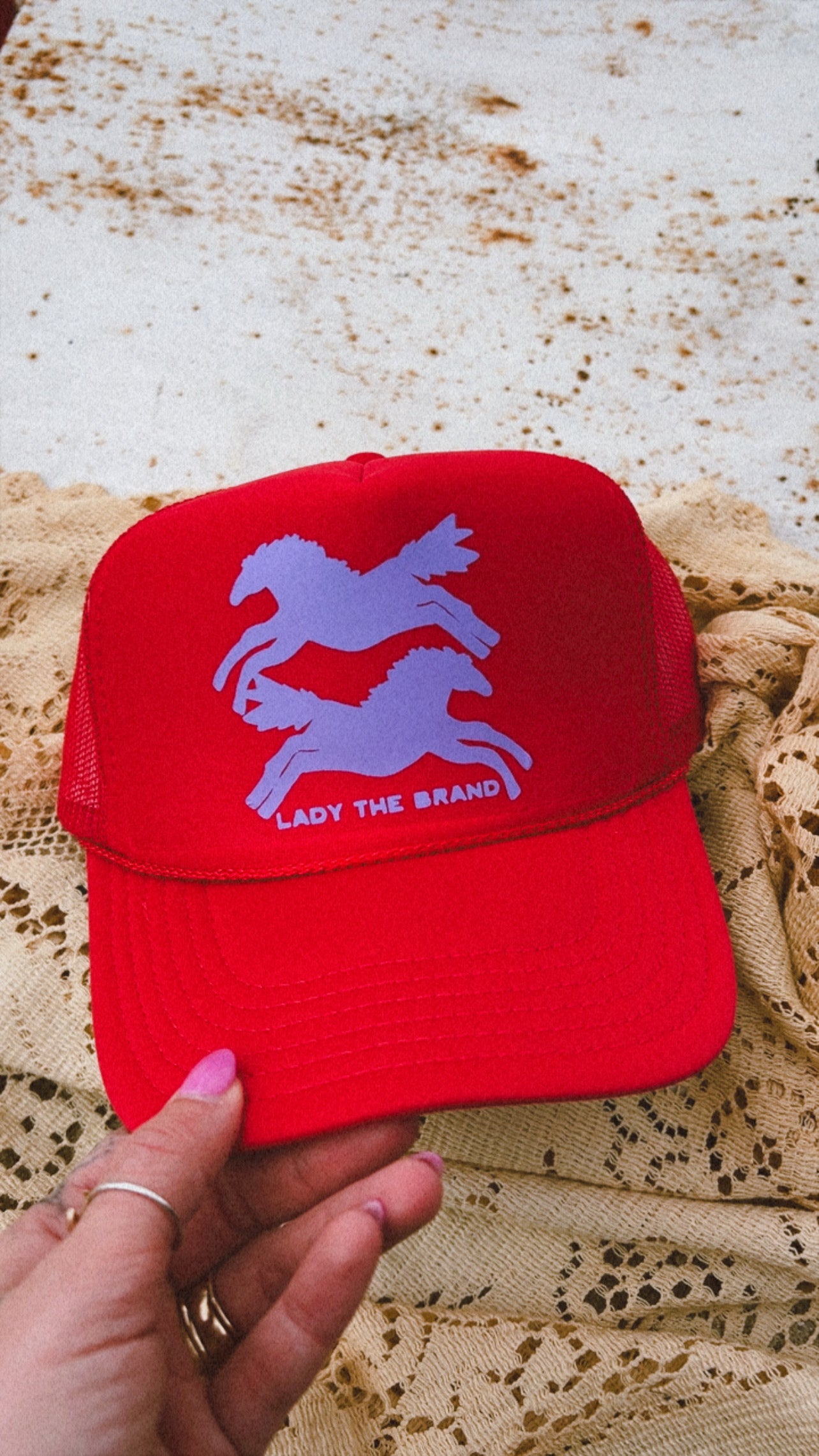 HERE FOR THE HORSES Trucker Hat