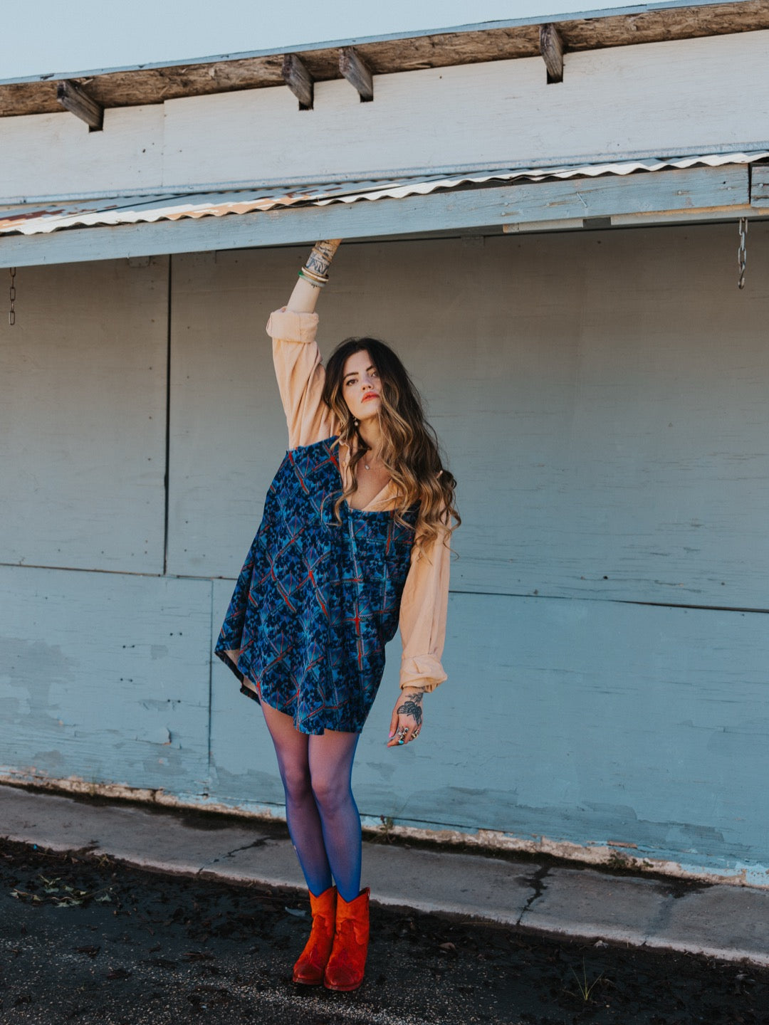 LIZ VELVET MINI (lattice print)