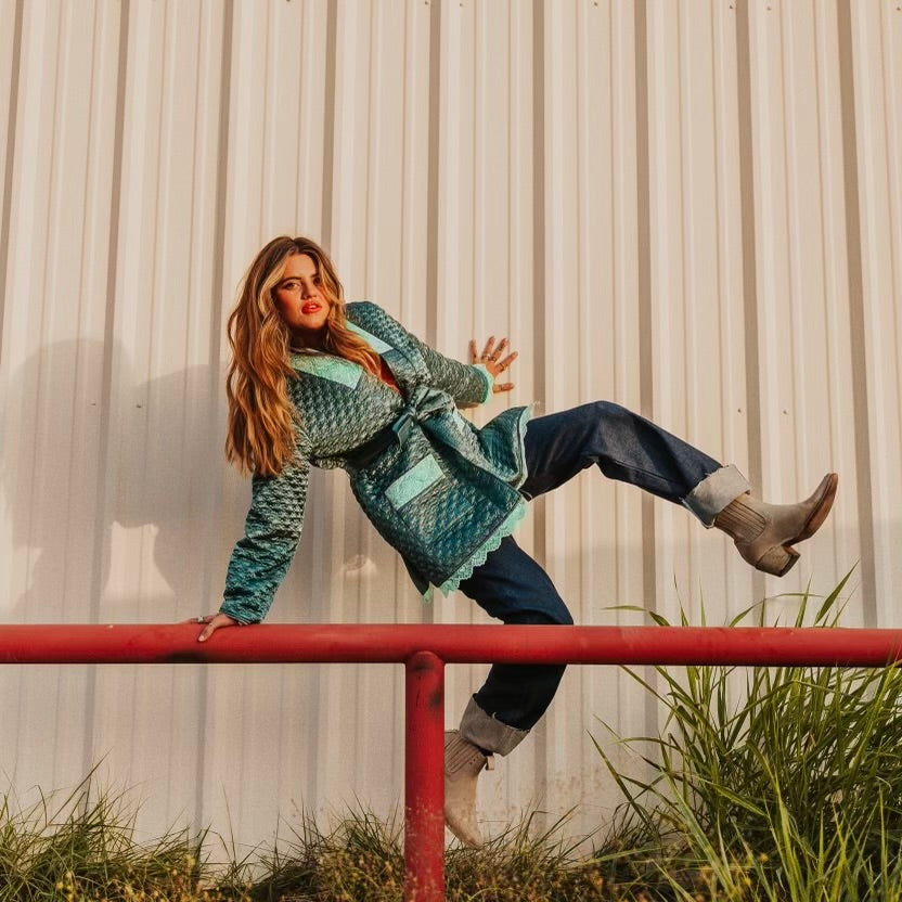 LONI QUILTED SATIN JACKET