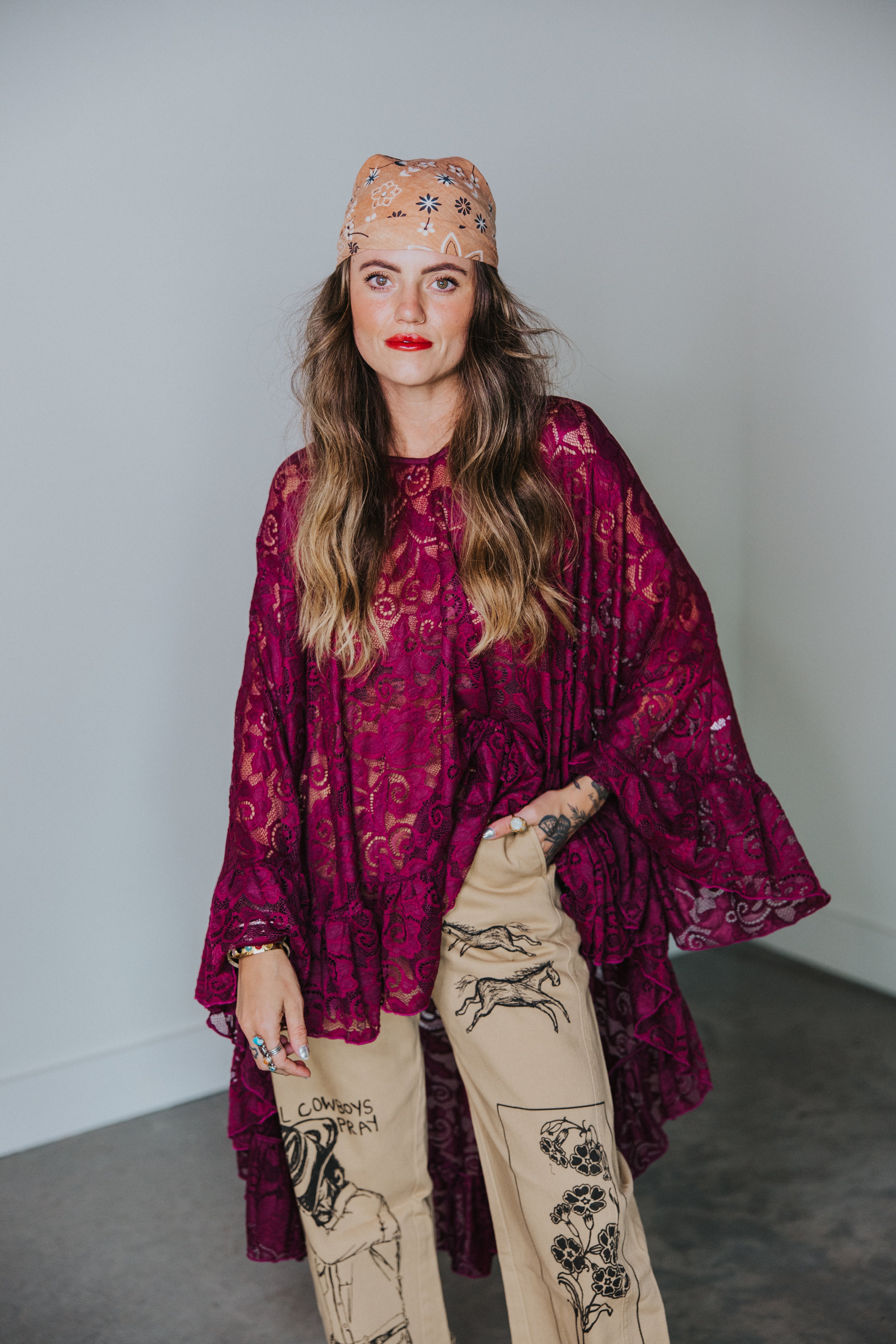 LTB 812 LILLIAN LACE TUNIC
