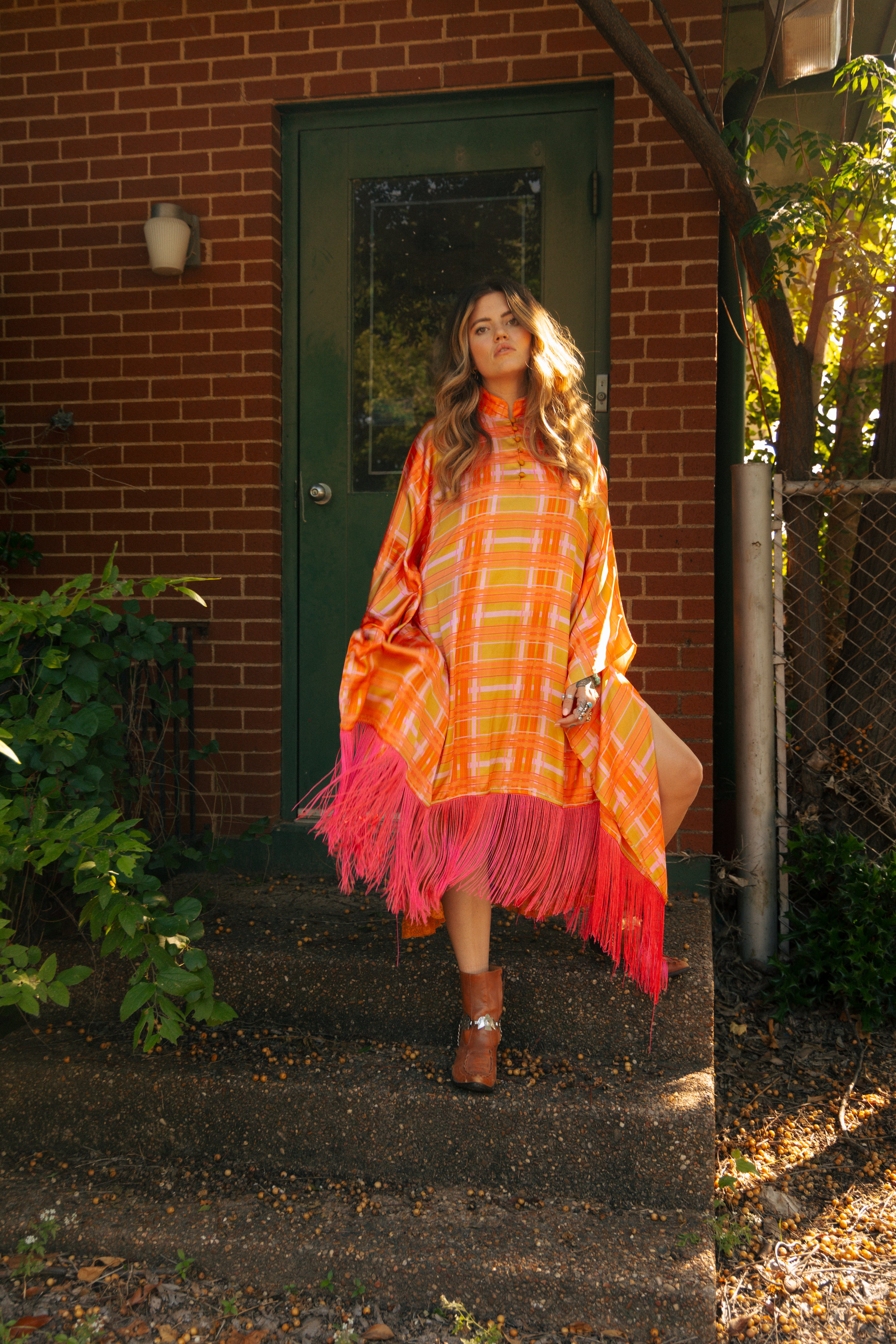 Laire fringe kaftan