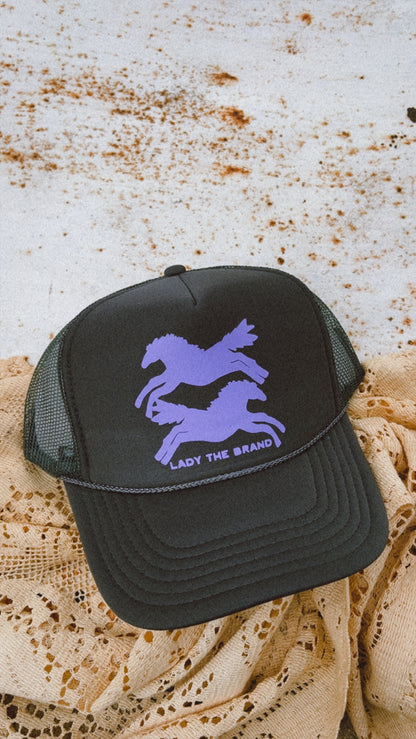 HERE FOR THE HORSES Trucker Hat