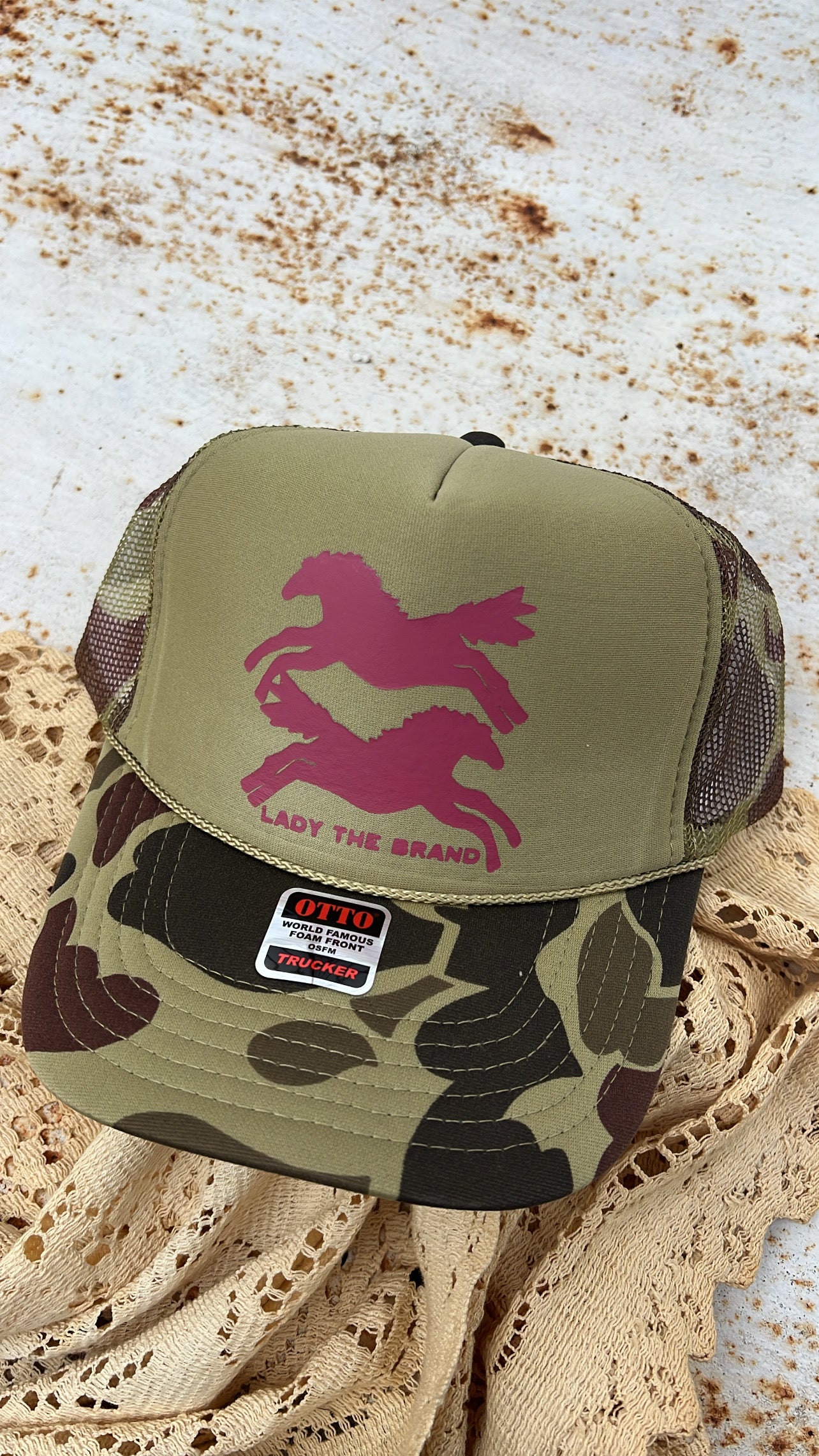 HERE FOR THE HORSES Trucker Hat