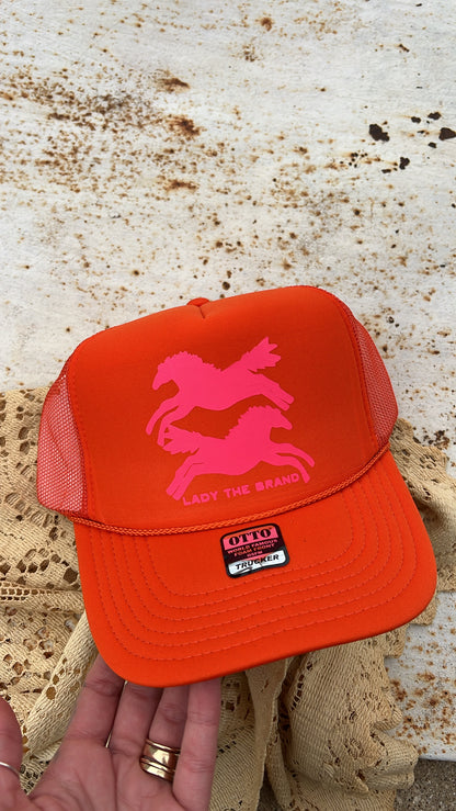 HERE FOR THE HORSES Trucker Hat