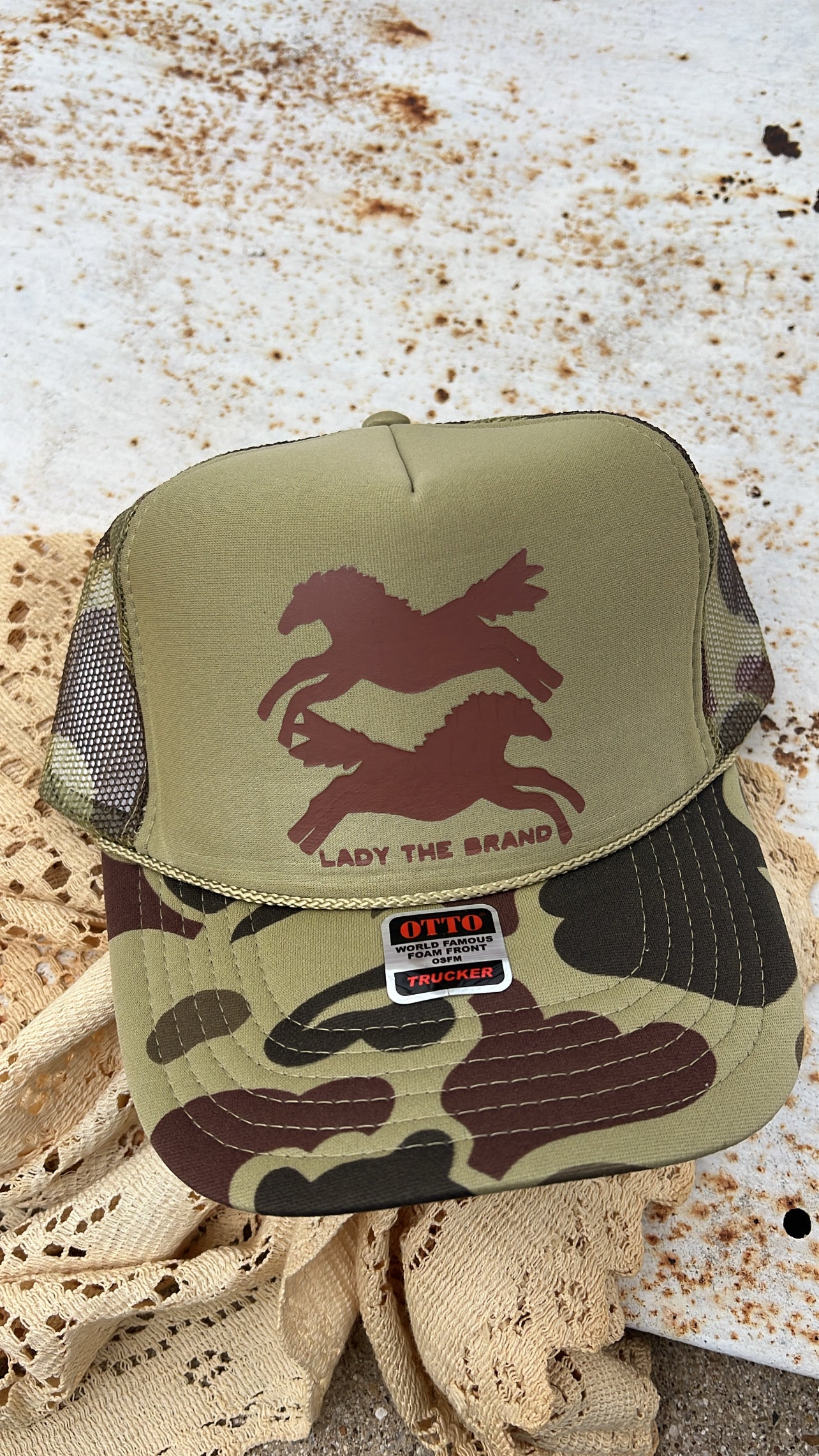 HERE FOR THE HORSES Trucker Hat