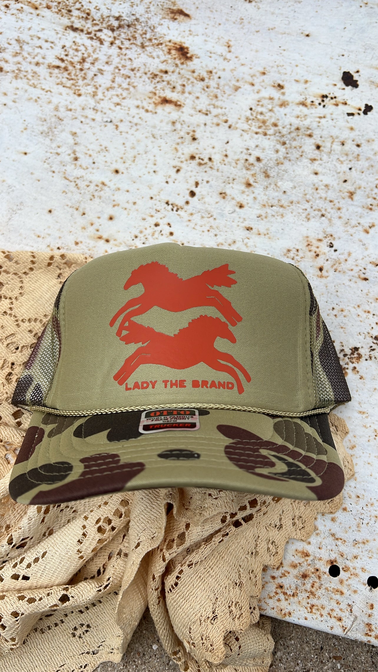HERE FOR THE HORSES Trucker Hat
