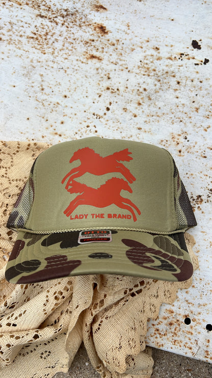 HERE FOR THE HORSES Trucker Hat