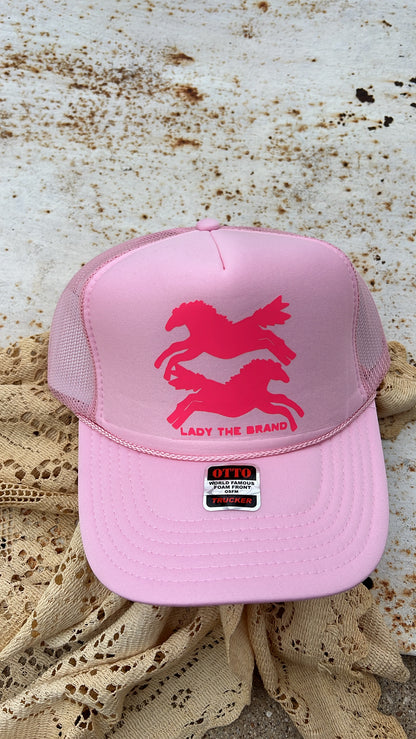HERE FOR THE HORSES Trucker Hat