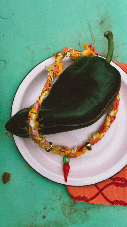 Chili Pepper Bandana Necklace