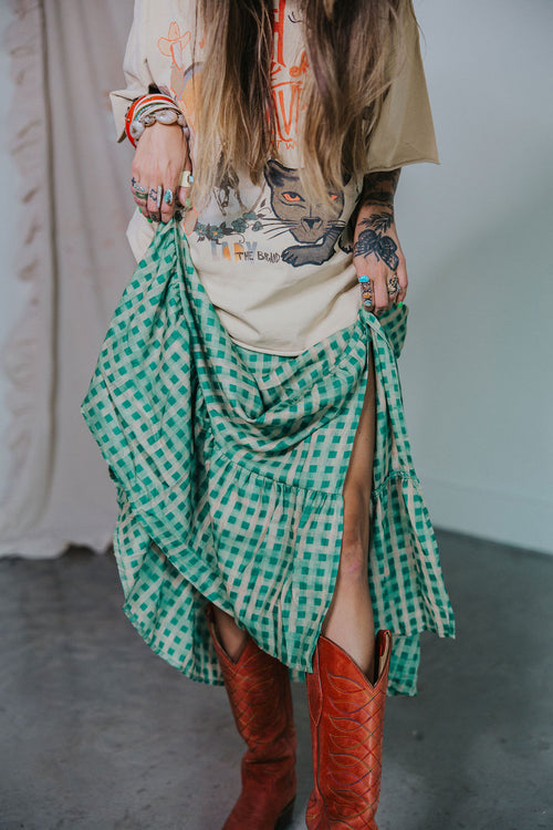 LEIGHTON GINGHAM SKIRT