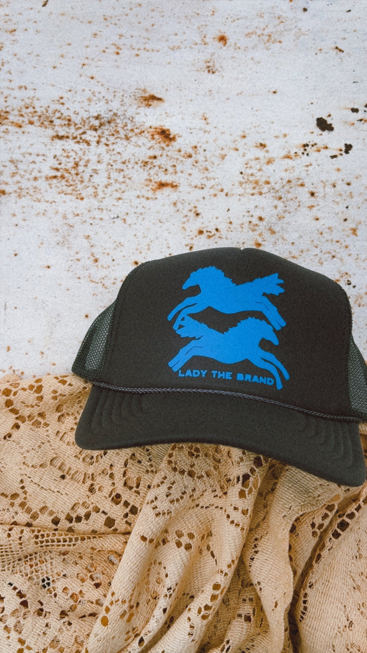 HERE FOR THE HORSES Trucker Hat