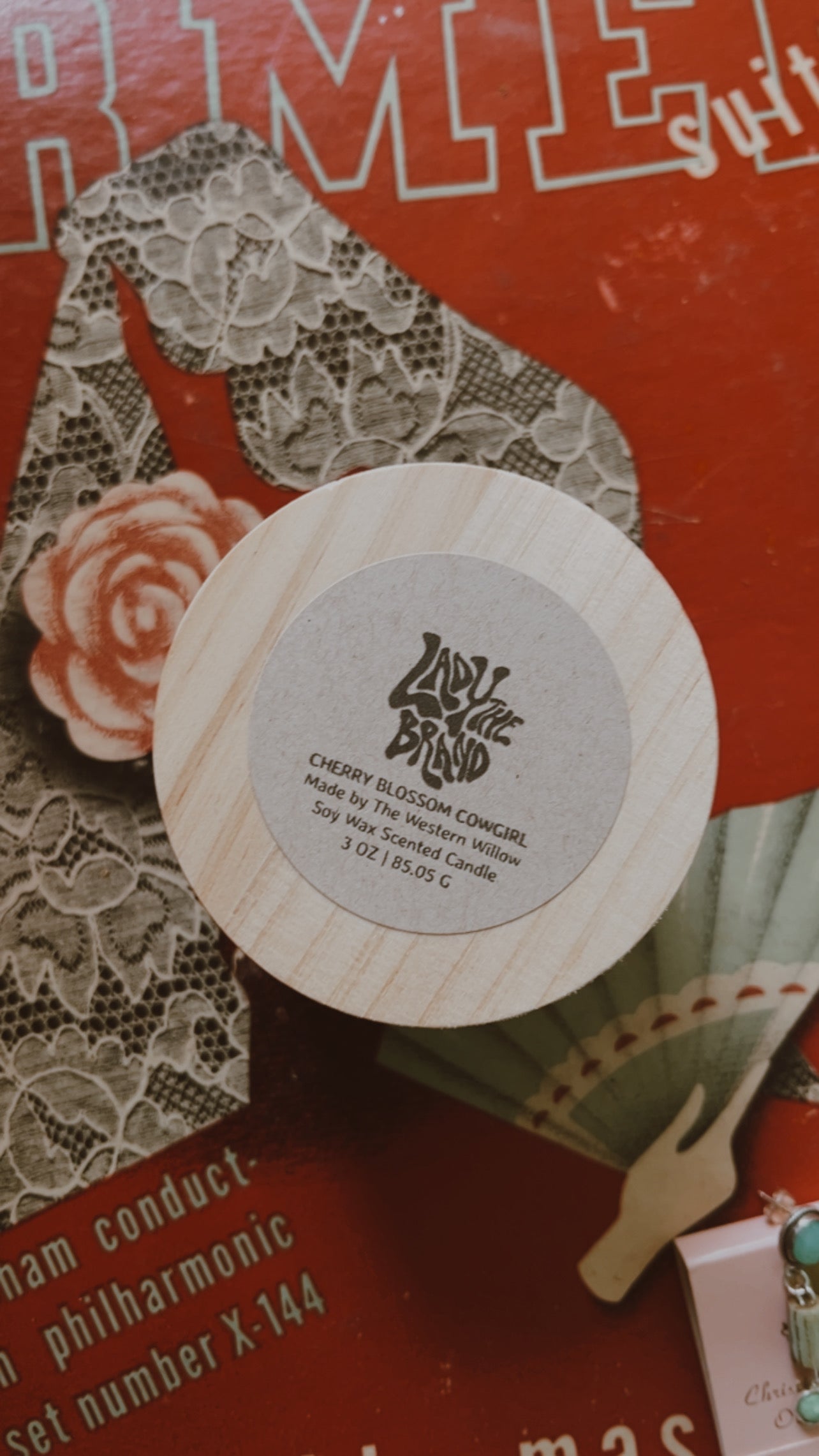 CHERRY BLOSSOM COWGIRL SIGNATURE CANDLE