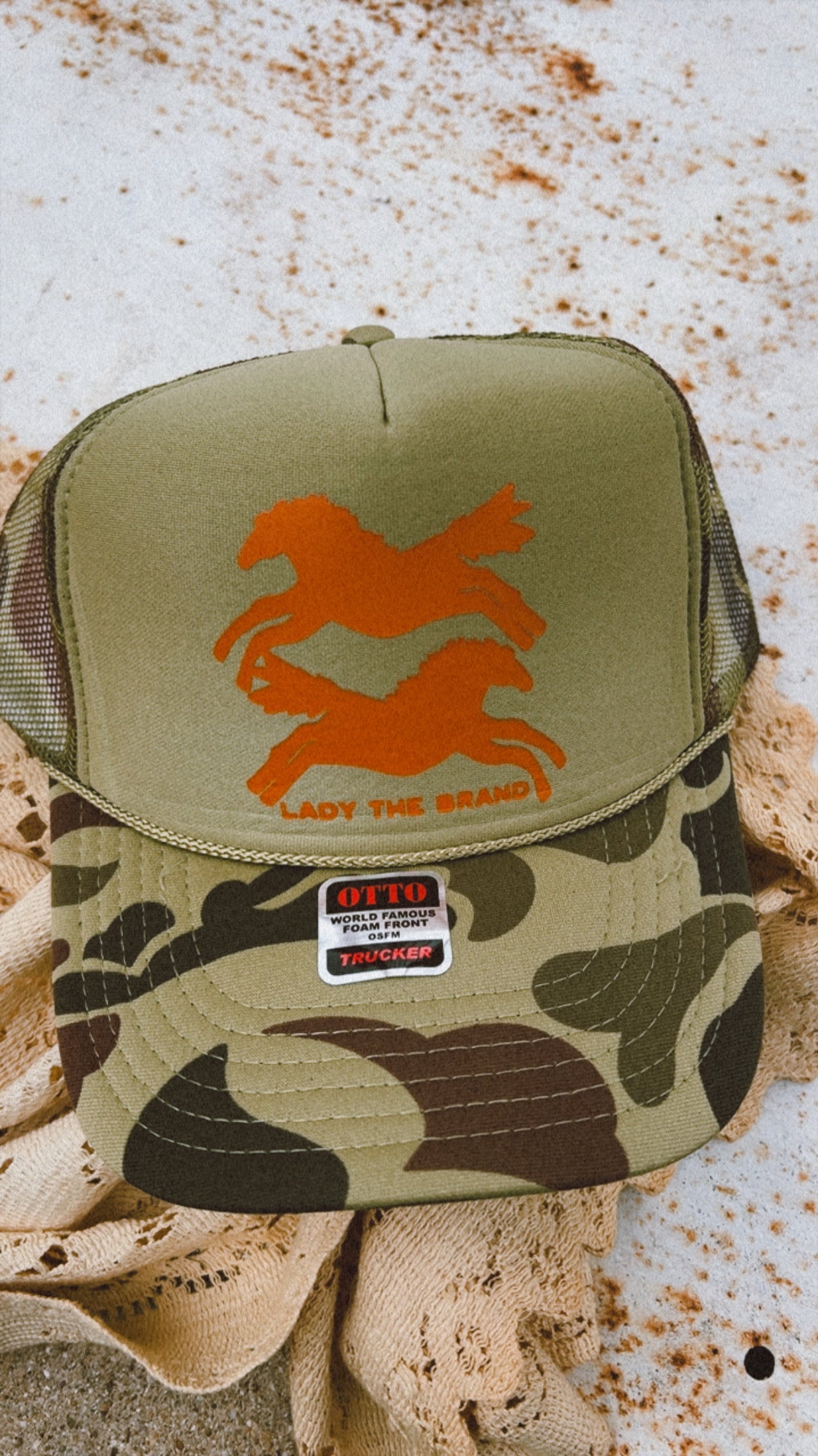 HERE FOR THE HORSES Trucker Hat