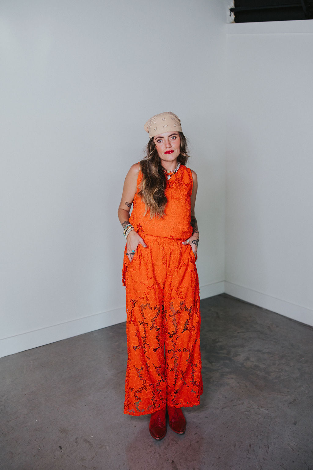 LTB 818 LEON CORAL LACE SET