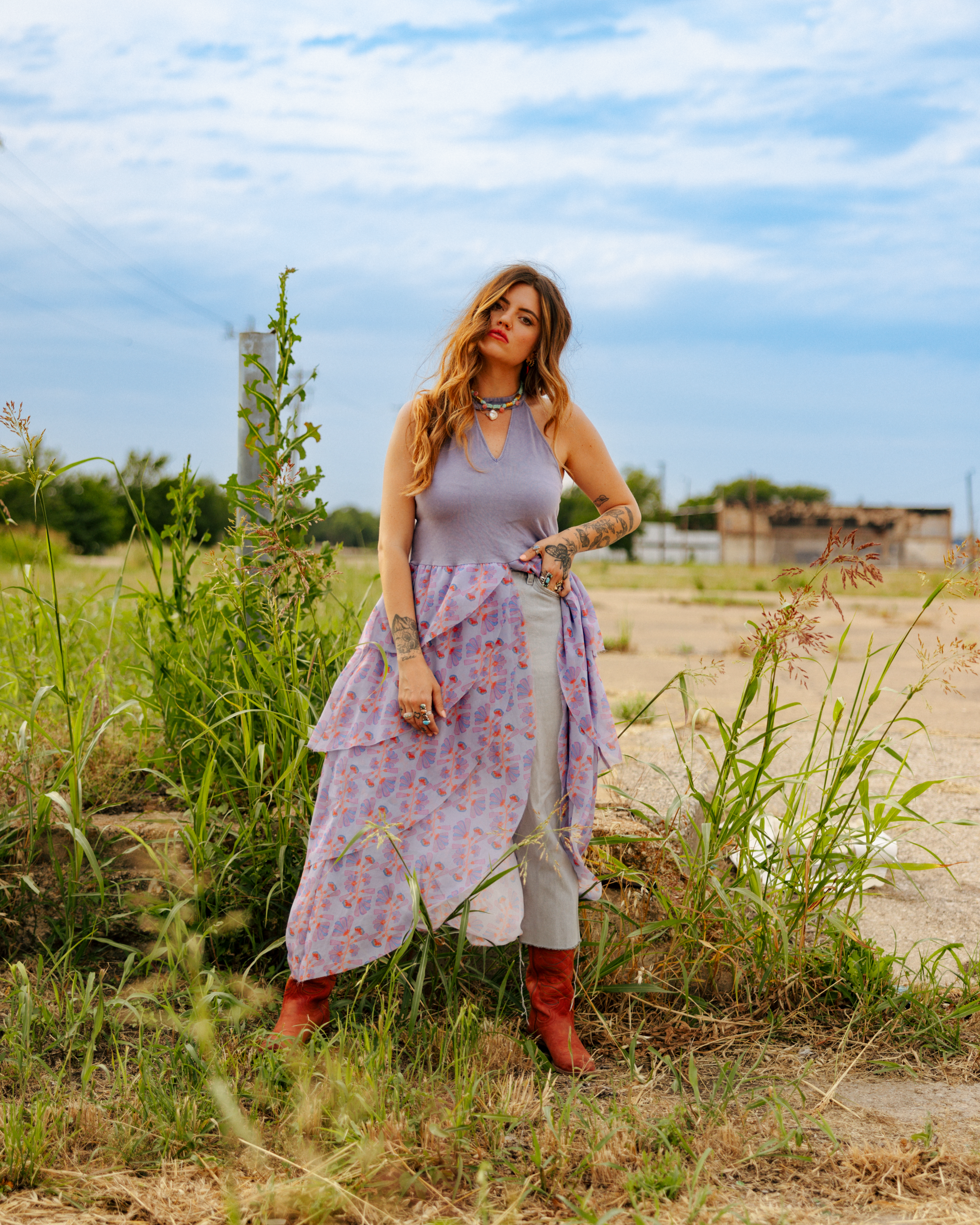 LTB 800 LEVI RUFFLE MAXI TOP