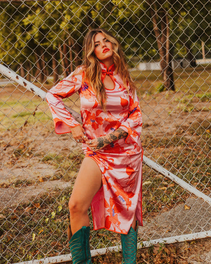 LOU SATIN DRESS