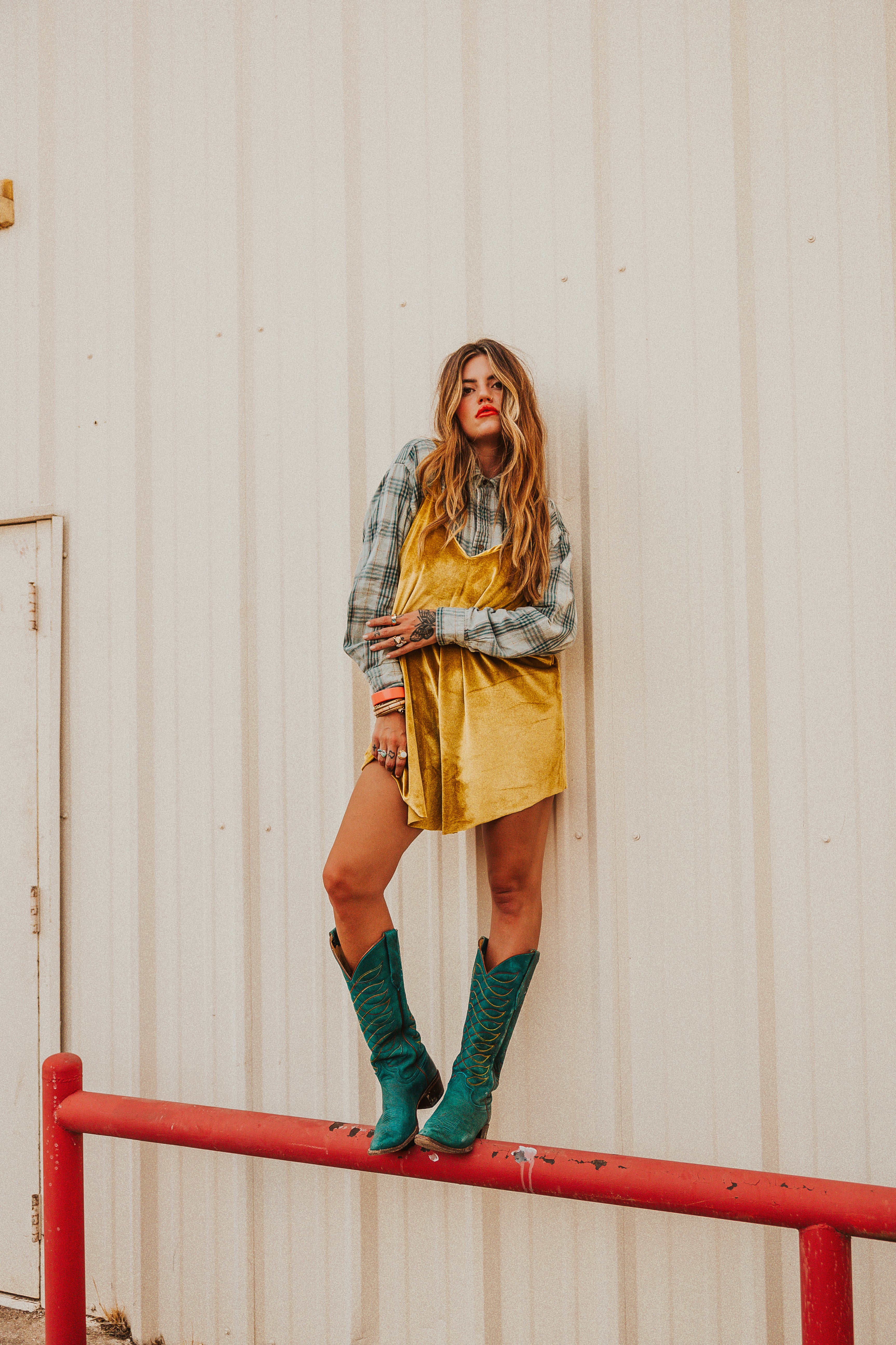 LIZ VELVET MINI (lattice print)