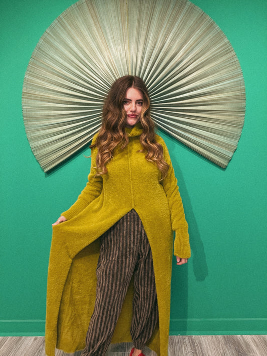 LTB 900 CHARTREUSE MOSS -SWEATER SPLIT