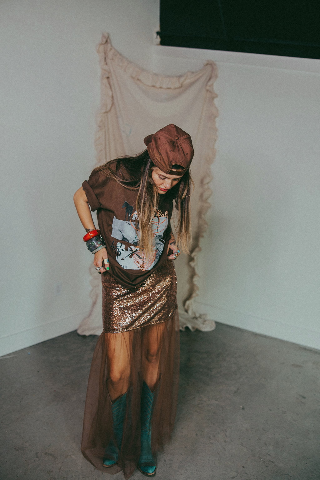 LTB 408 SEQUIN SKIRT